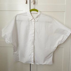 Zara white cotton box shirt